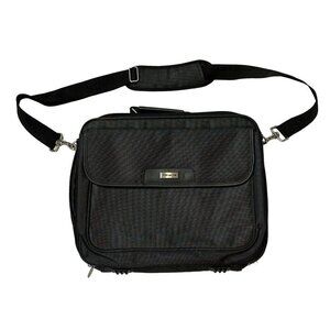 Targus 15” Laptop Bag Expandable Adjustable Strap Black EUC Organization